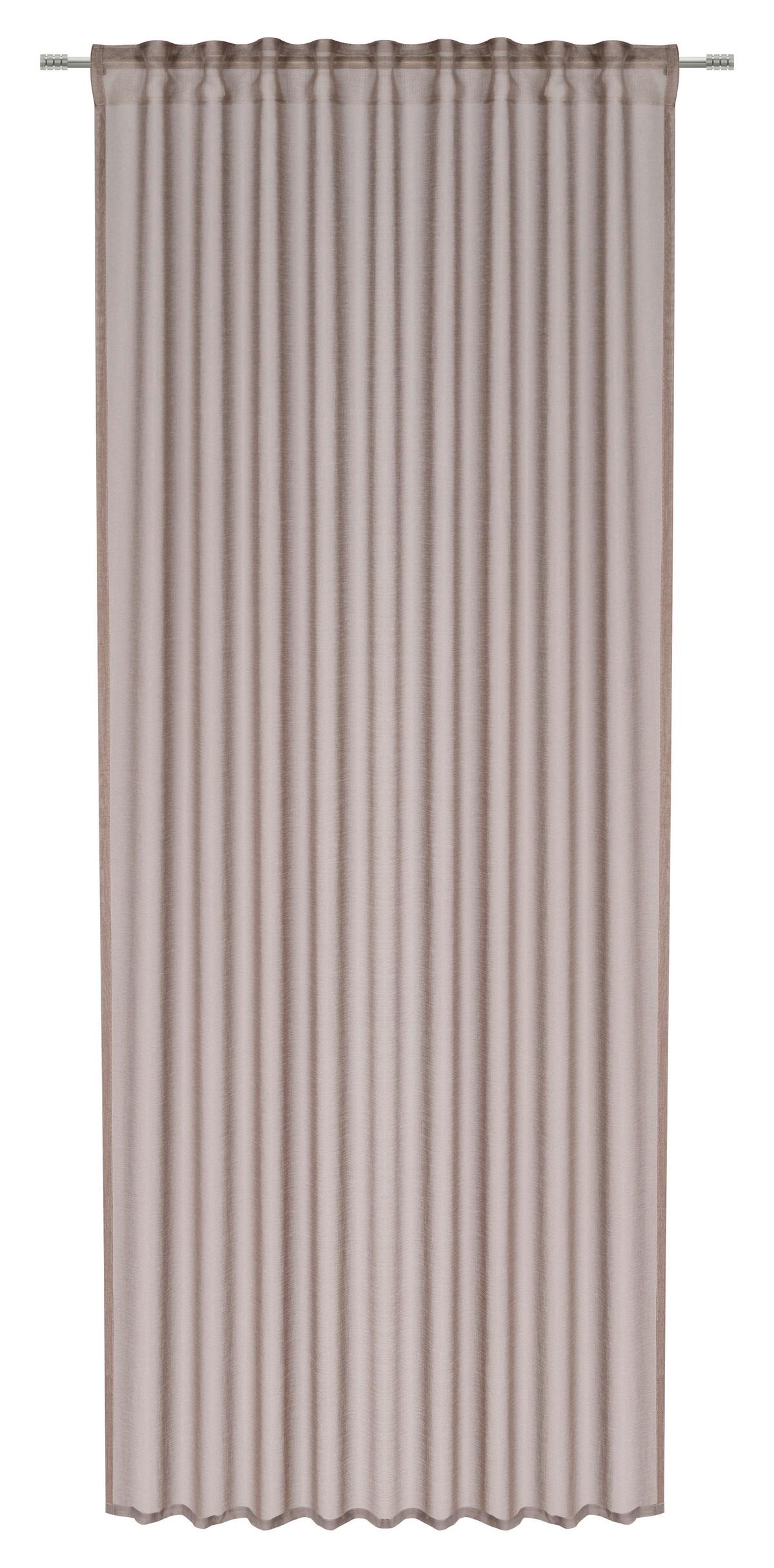 ZASŁONA GOTOWA DOLLY - kolor piaskowy, Basics, tkanina (140/245cm) - Boxxx