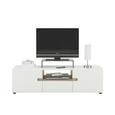 Mizica Za Hi-fi Naprave Linate - bela/hrast, Design, leseni material (164/46/42cm) - MÖMAX modern living