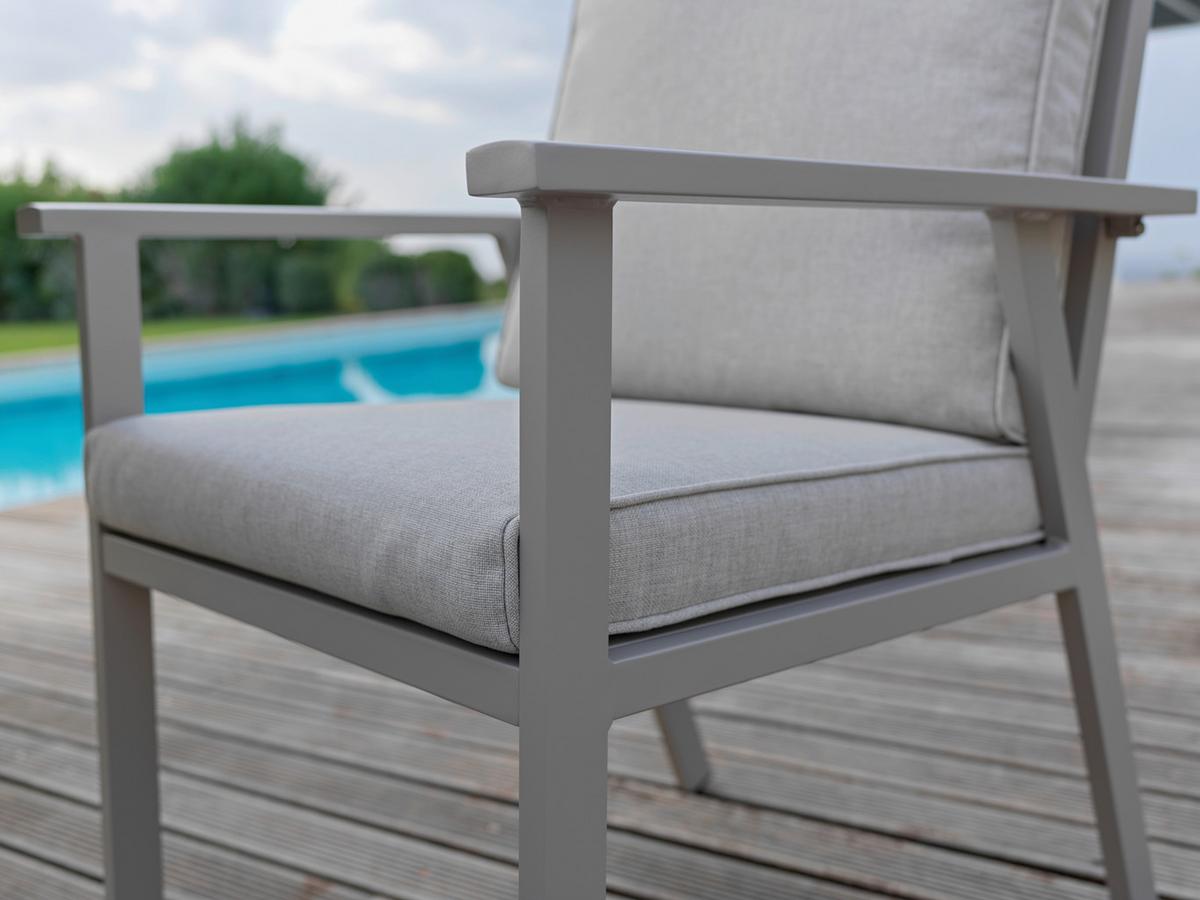 Vrtna Garnitura Sandra -Int-, Peščene Barve, 5-Delno - peščene barve, Basics, kovina/steklo - Mömax