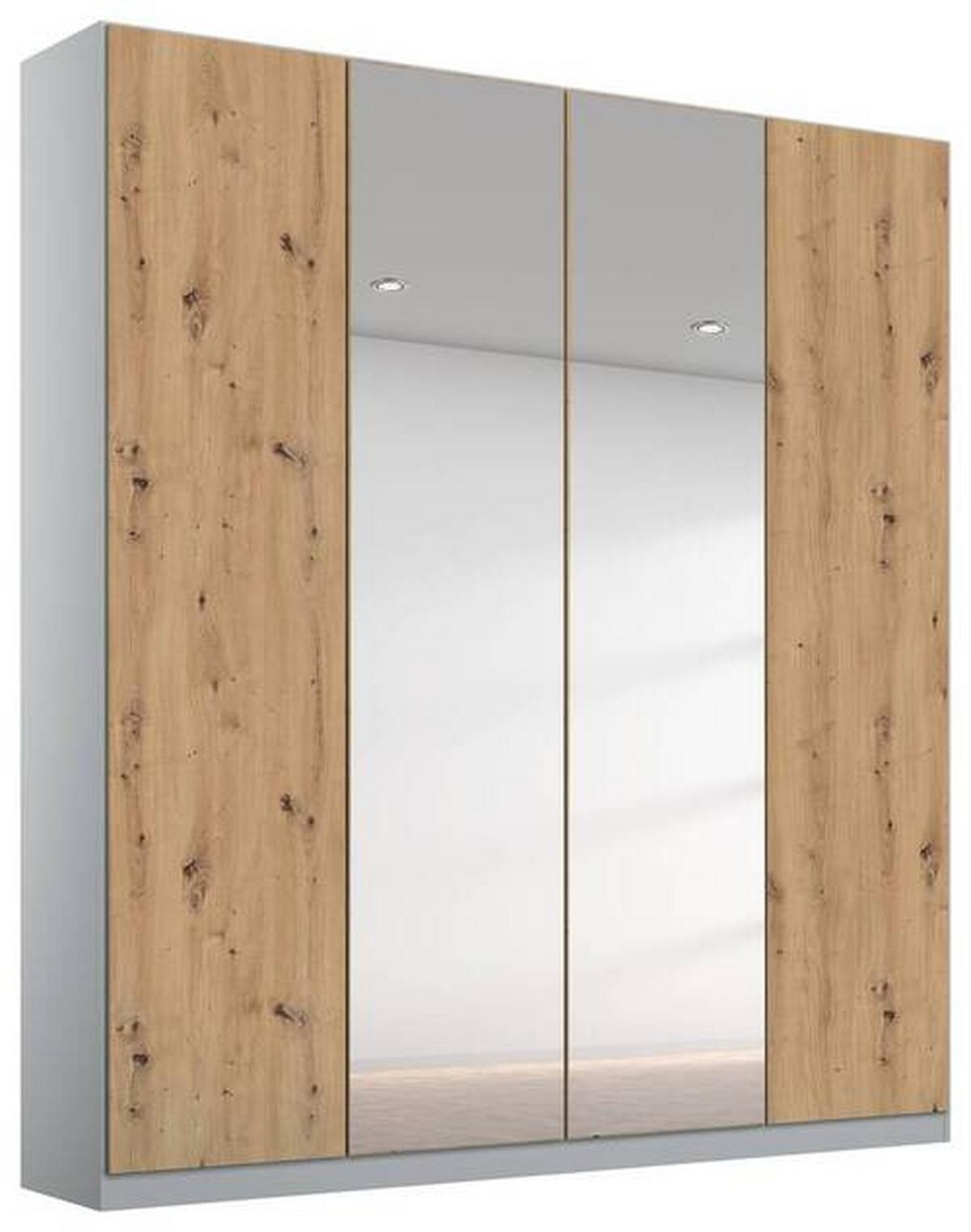 DULAP USI ROTATIVE ALABAMA - argintiu/gri deschis, Modern, material pe bază de lemn (181/229/54cm)