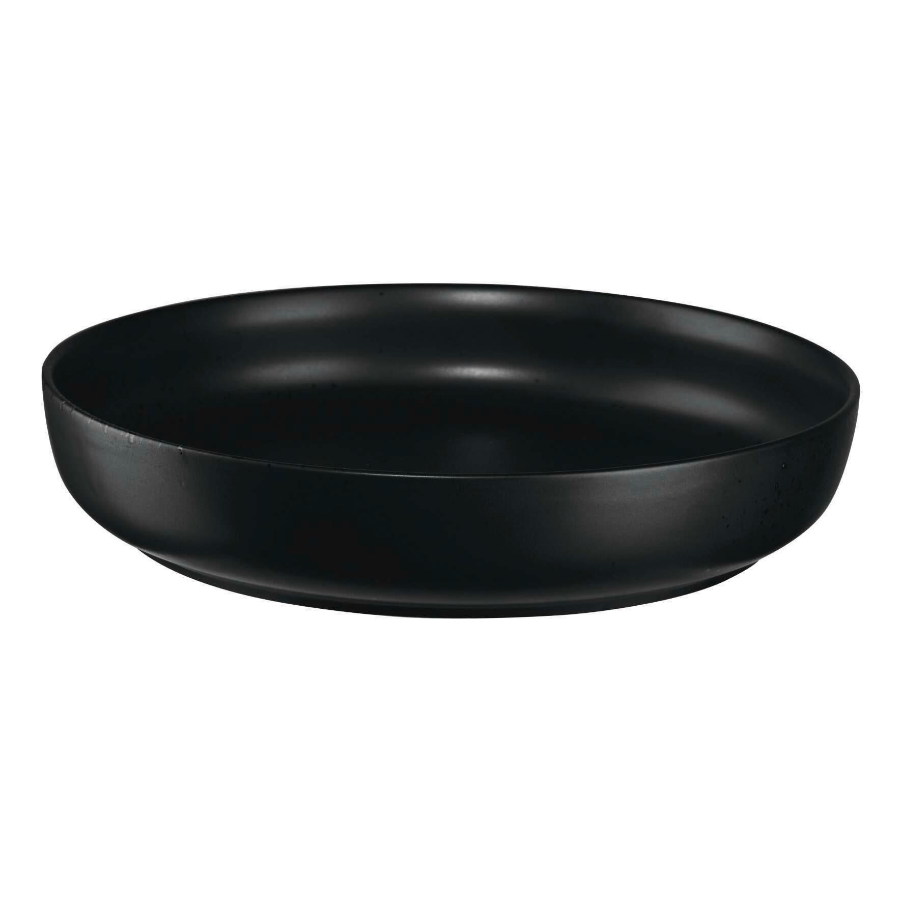 TALERZ GOURMET 19250190 - czarny, Design, ceramika (22/4,5cm) - ASA