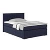 Boxspring Krevet Nero - boje kroma/plava, Konvencionalno, tekstil/metal (140/200cm) - Best Price
