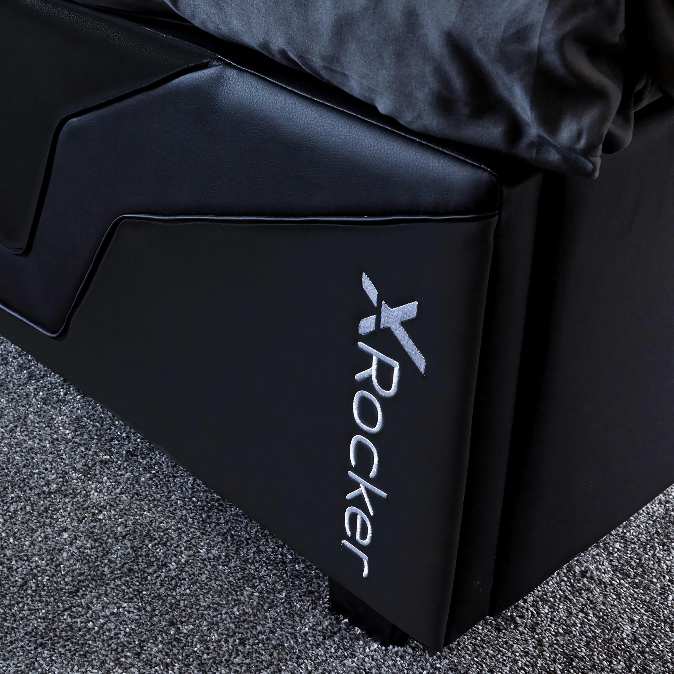 Gamingbett Cosmos 90x190 Schwarz mit LED - Schwarz, MODERN, Holzwerkstoff (90/200cm) - X Rocker