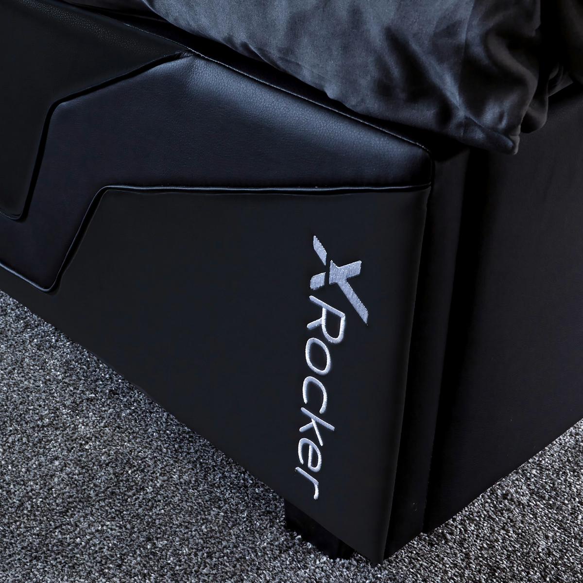 Gamingbett Cosmos 90x190 Schwarz mit LED - Schwarz, MODERN, Holzwerkstoff (90/200cm) - X Rocker