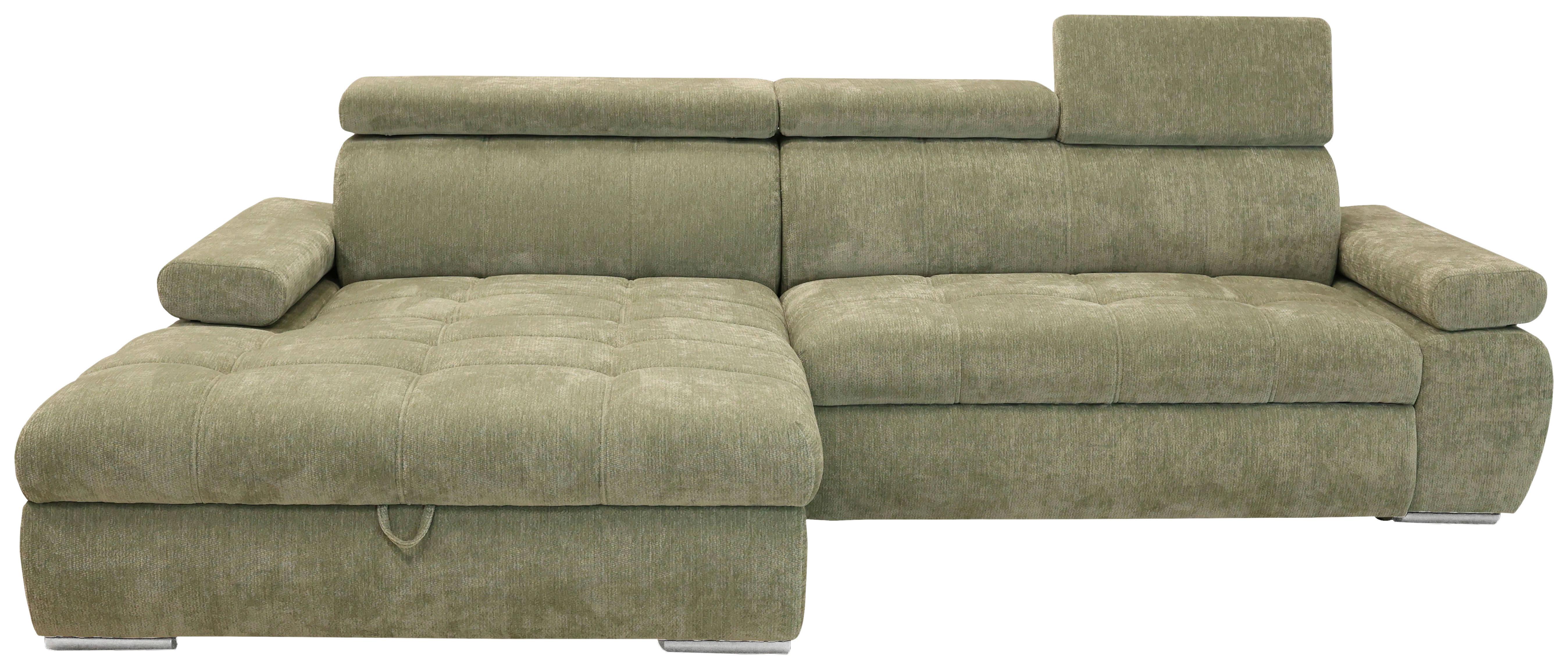 Colțar Vegas - verde salvie, Design, lemn/textil (173/294cm) - Modern Living