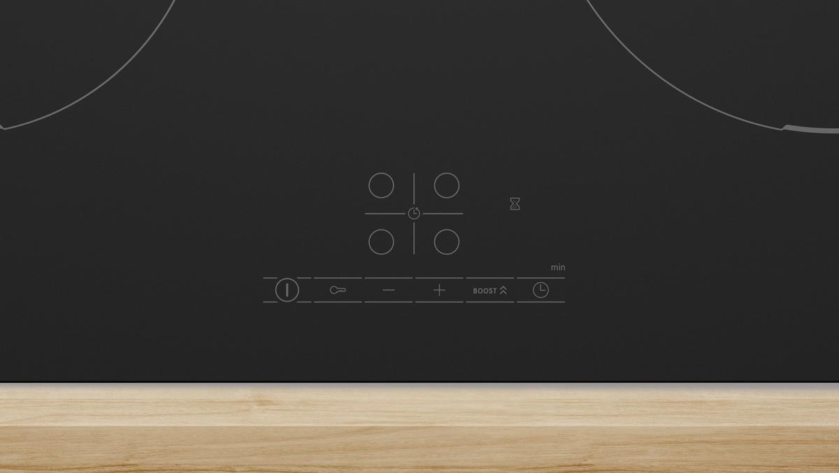 Induktionskochfeld PIE61ABB5E Schwarz - Schwarz, KONVENTIONELL, Glas/Metall (59,2/5,1/52,2cm) - Bosch