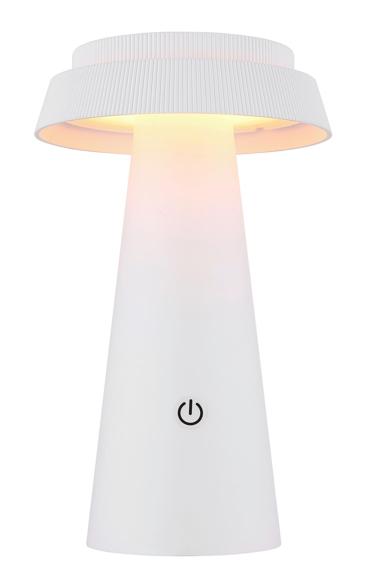 Solarleuchte 36624w  Solar - Weiss/Schwarz, Design, Kunststoff (14/23cm) - Globo