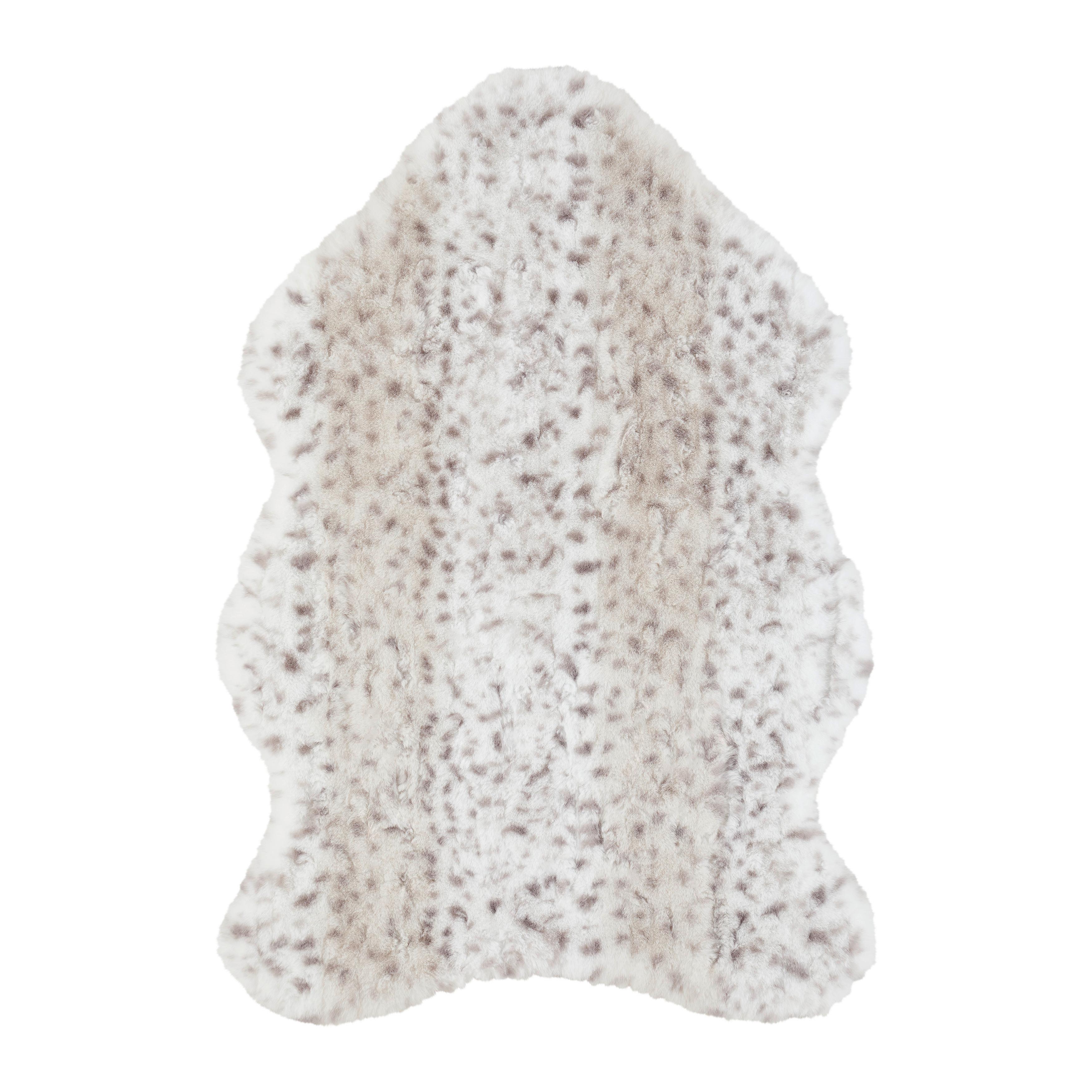 KONSTFÄLL ICE CAT - vit/svart, Klassisk, textil (60/90cm) - Mömax