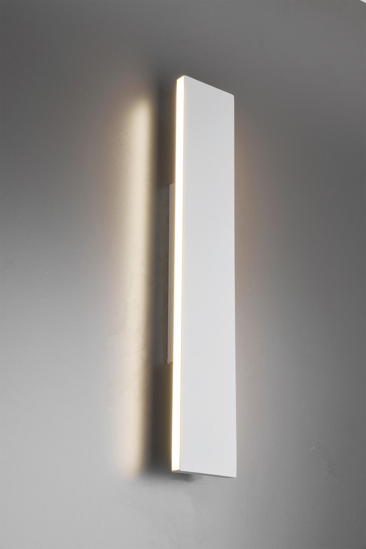 KINKIET LED 225174731 CONCHA - biały, Basics, tworzywo sztuczne/metal (47/8/4,5cm) - Trio Leuchten