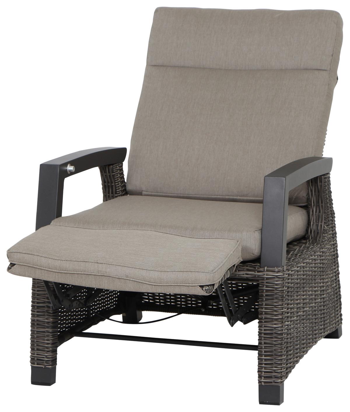 Loungegarnitur Corido Grau - Basics, Keramik/Kunststoff (72/103/160cm) - Siena Garden