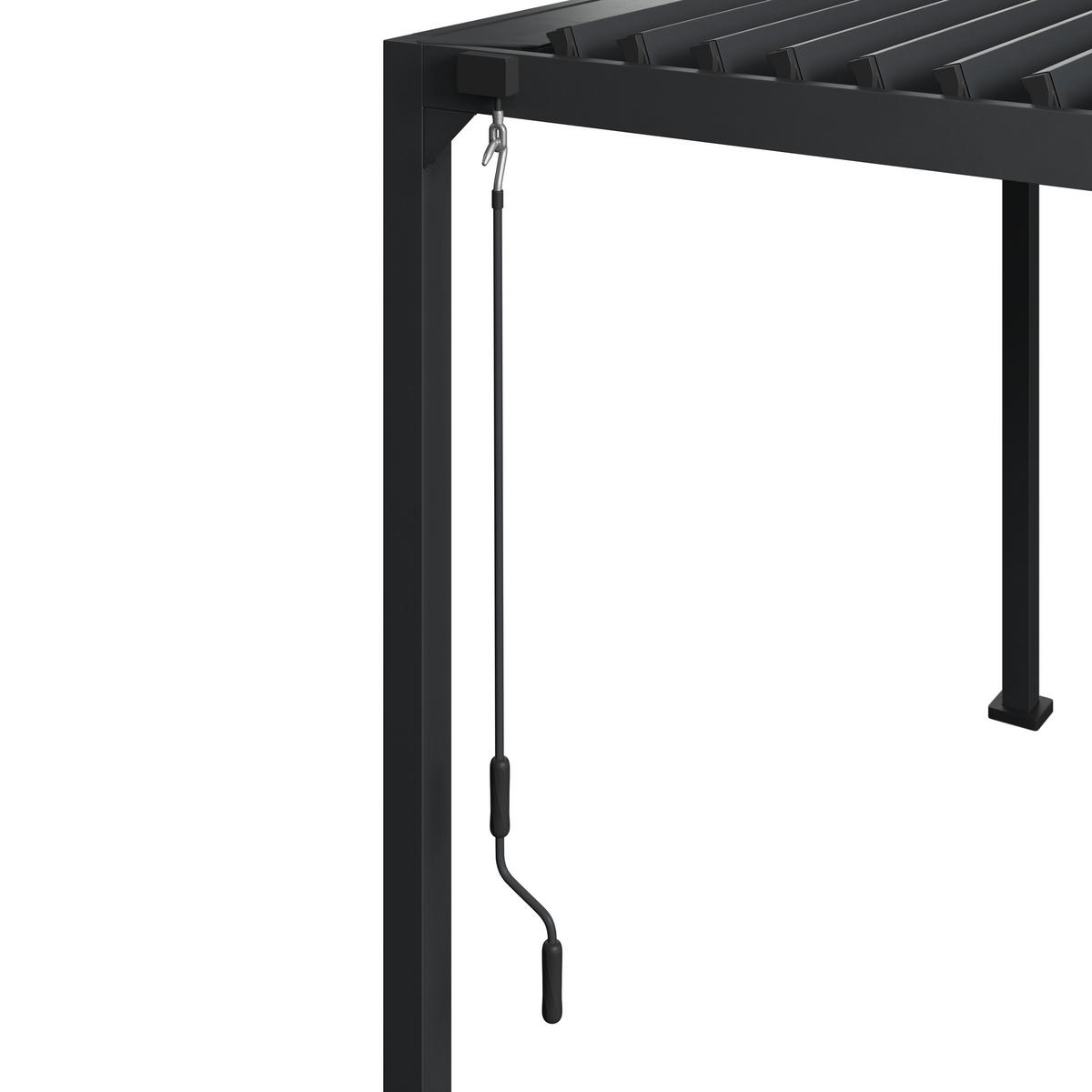 Pavilon Sunny - antracit, Modern, fém (300/300/277cm) - Mömax