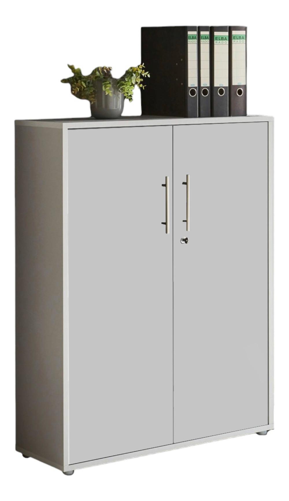AKTENSCHRANK OFFICE EDITION - Grau, MODERN, Holzwerkstoff (84,4/113,6/33cm) - MID.YOU
