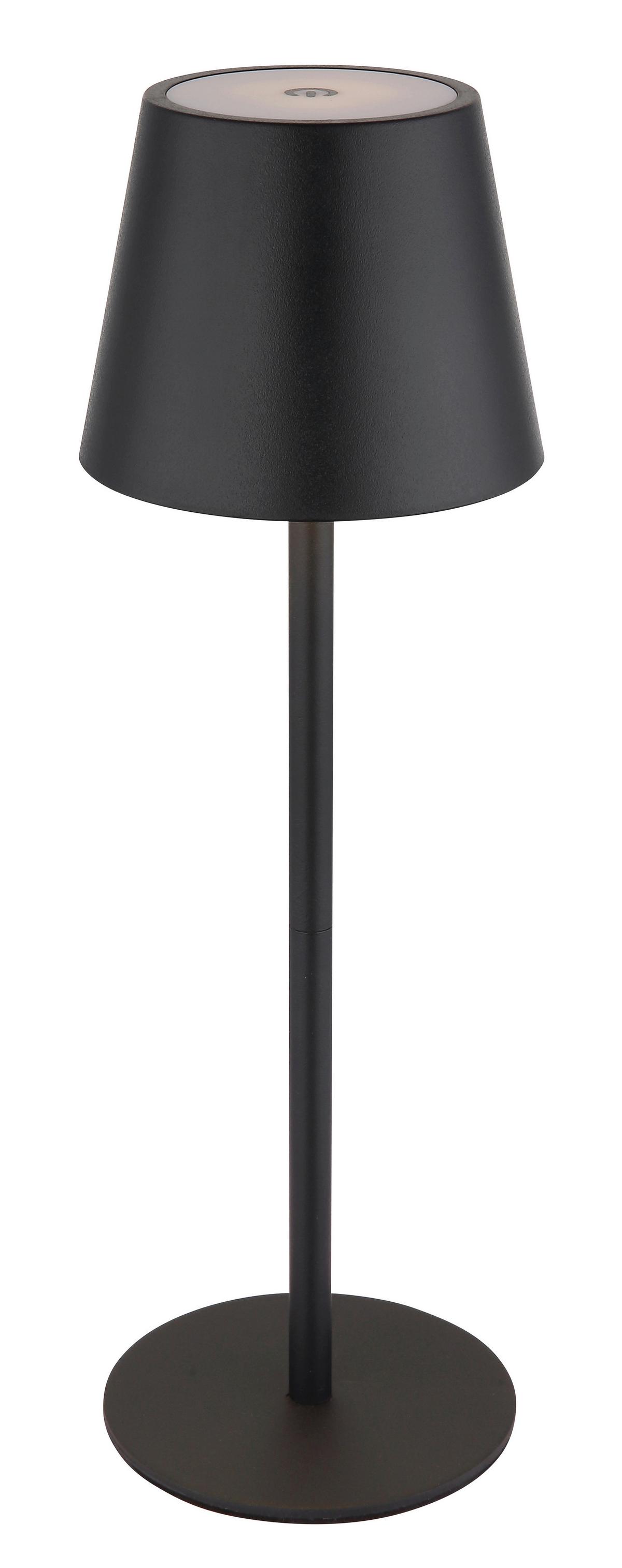 LAMPA STOŁOWA LED 58488B - czarny, Design, tworzywo sztuczne/metal (11,5/36cm) - Globo