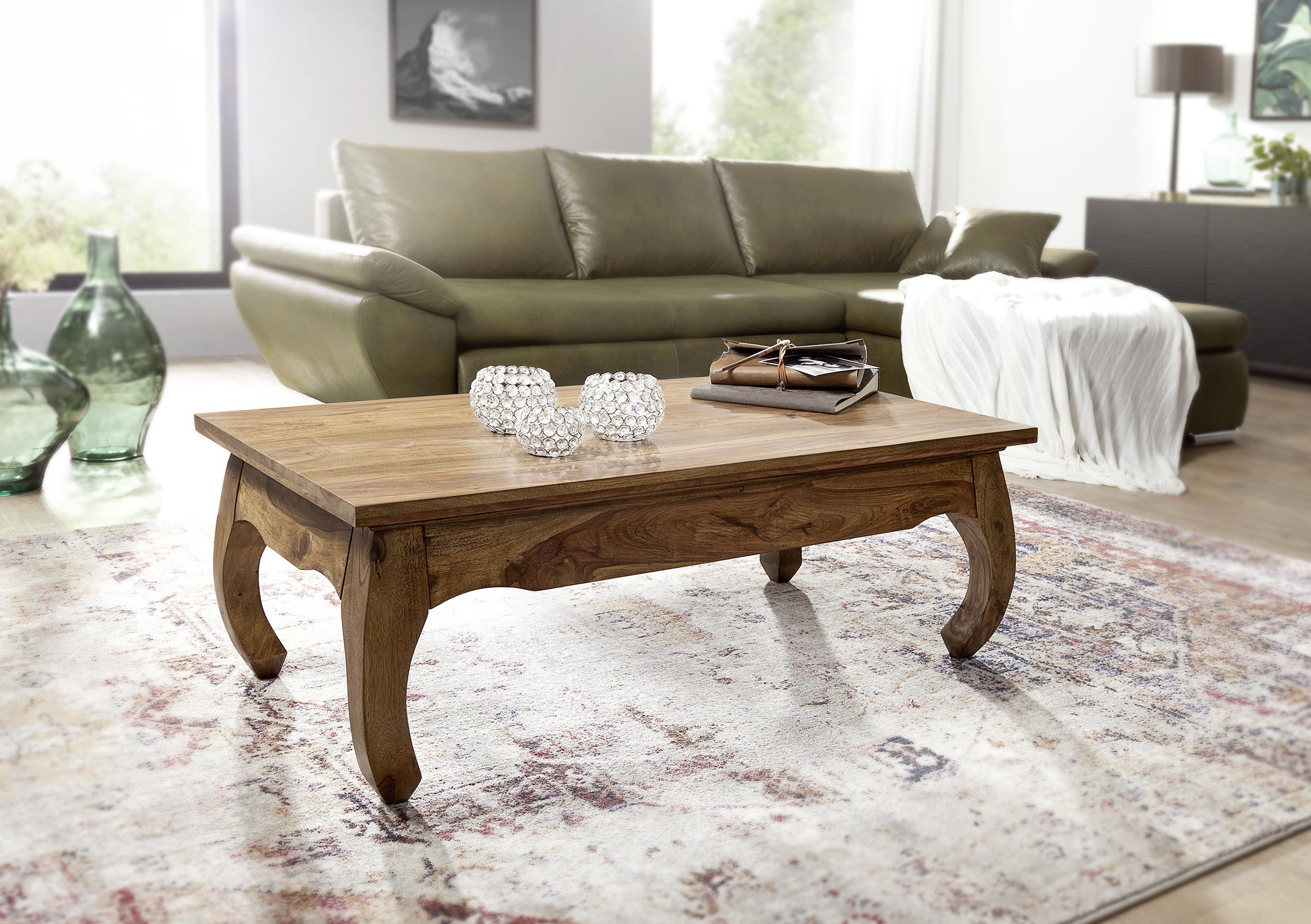 Couchtisch Opium ca. 110x60 cm Sheesham - Sheeshamfarben, Design, Holz (110/60/40cm) - MID.YOU