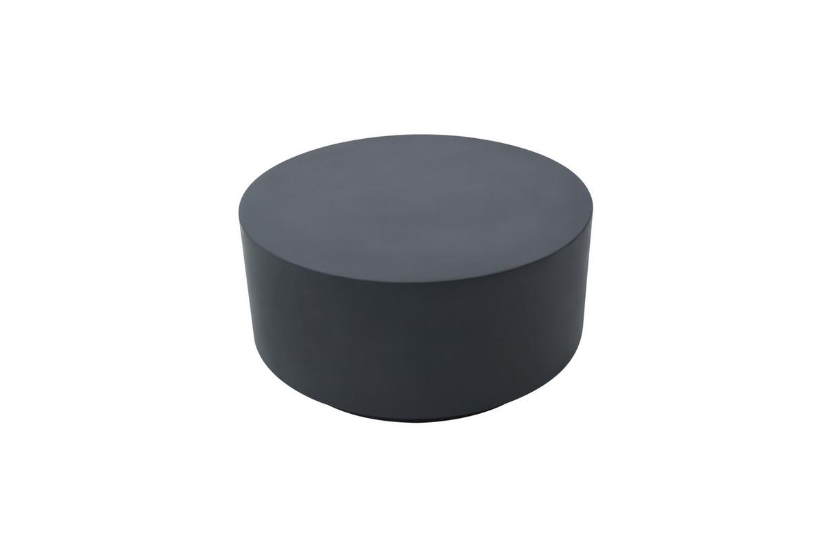 Loungetisch Rome Faserbeton Schwarz - Schwarz, KONVENTIONELL, Stein (86/86/41cm) - Gardenson