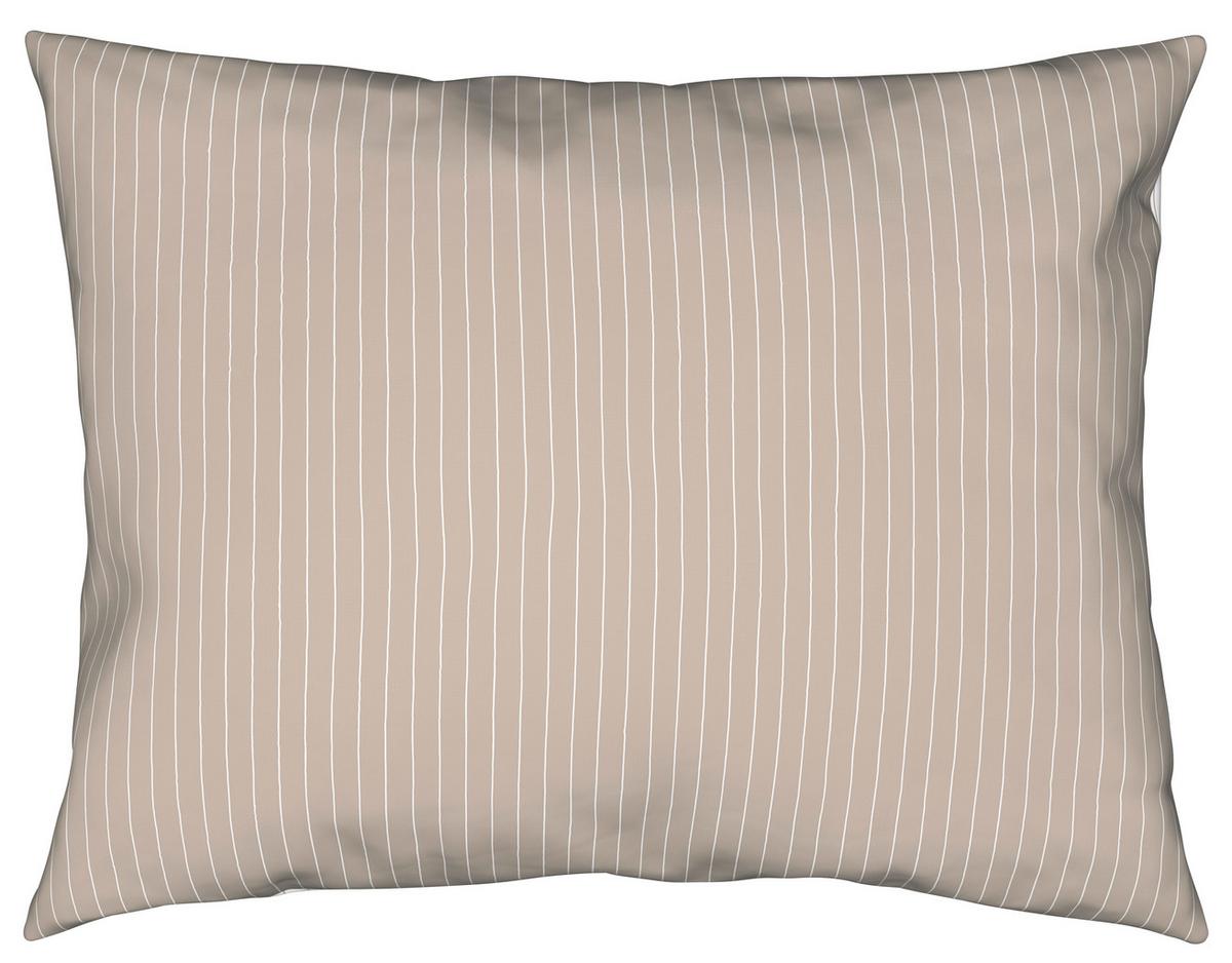 BETTWÄSCHESET TWILL STREIF - Weiss/Beige, Modern, Textil (160/210cm) - Mömax
