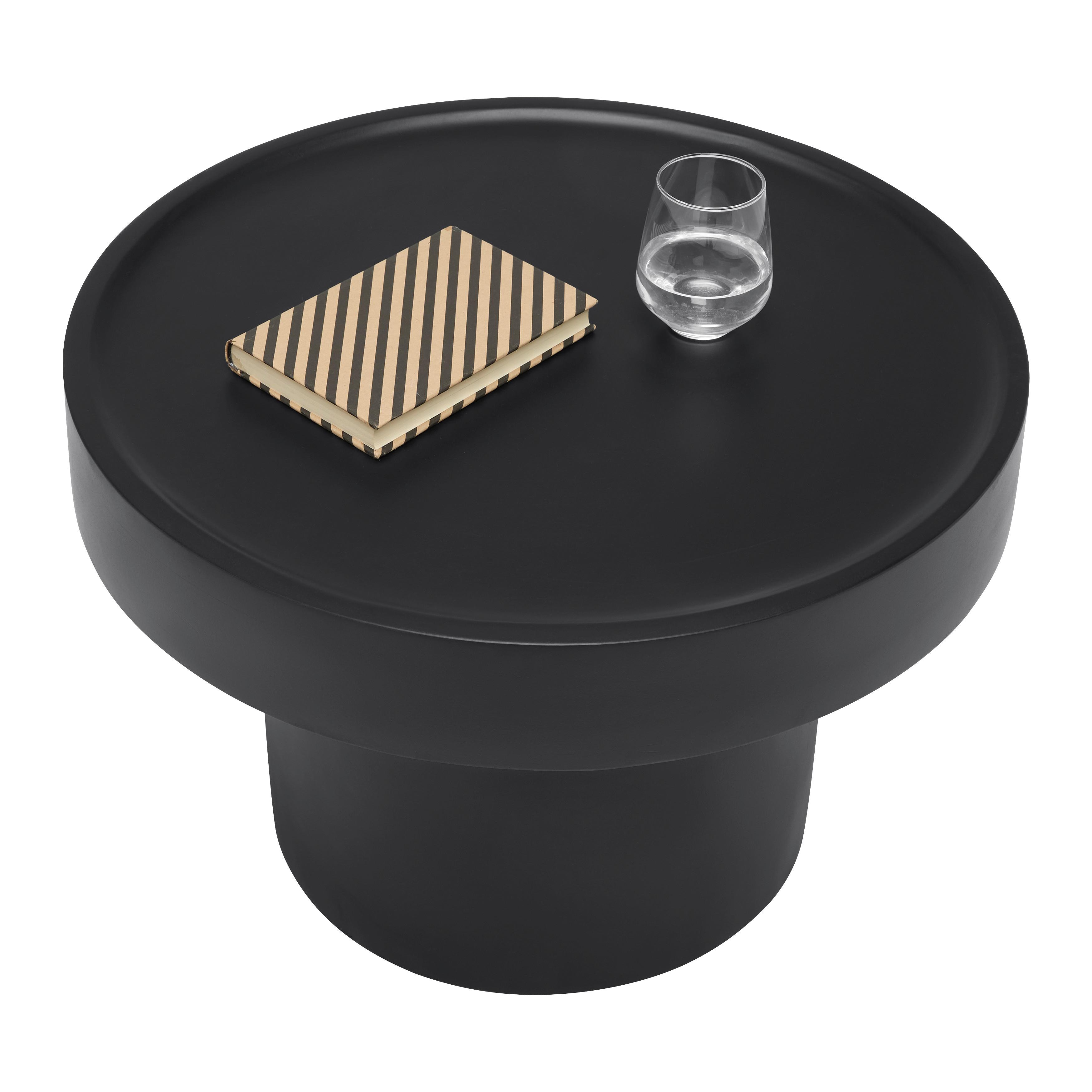 SOFFBORD GRADINO -TREND- - svart, Modern, trä (60/40cm) - Premium Living