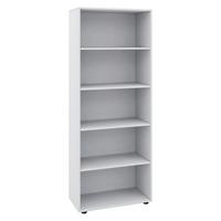 Mehrzweckschrank Vandol I 5 Ot - Weiss/Schwarz, Design, Holzwerkstoff/Kunststoff (70/178/37cm) - MID.YOU