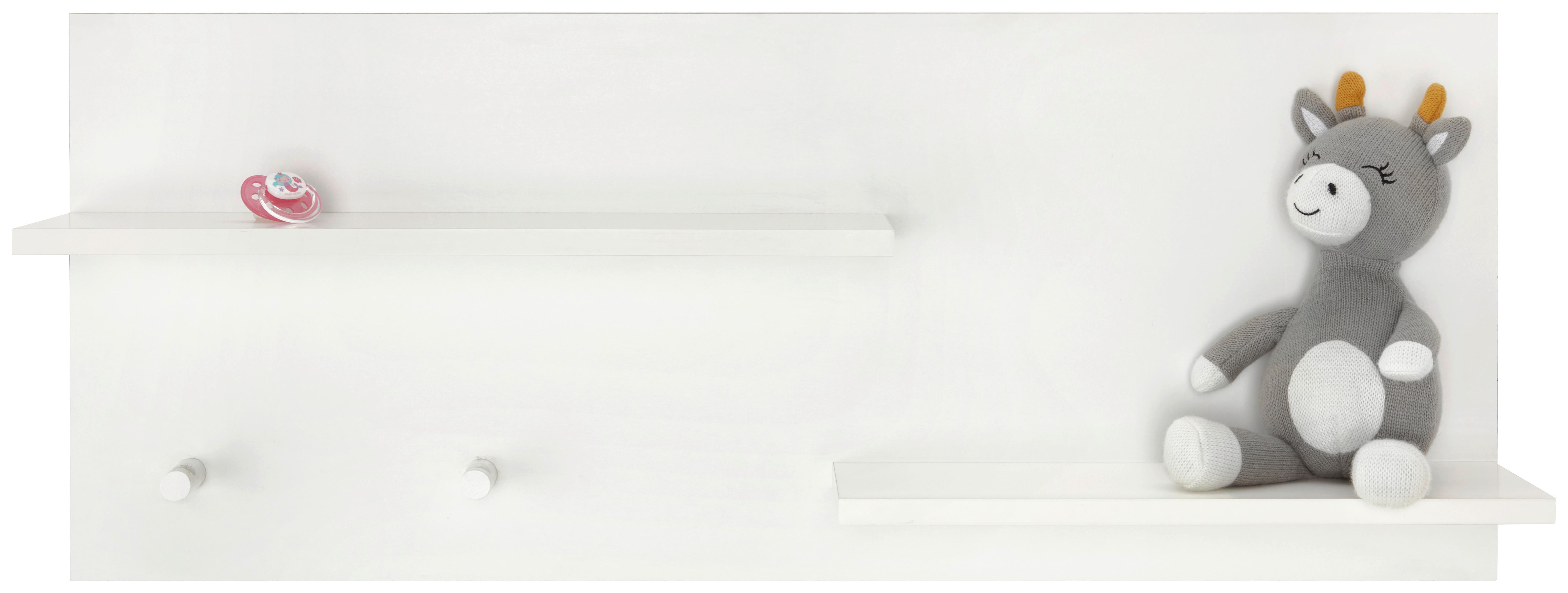 Wandregal in Weiß - Weiß, Holzwerkstoff (94/38/16,5cm) - Roba