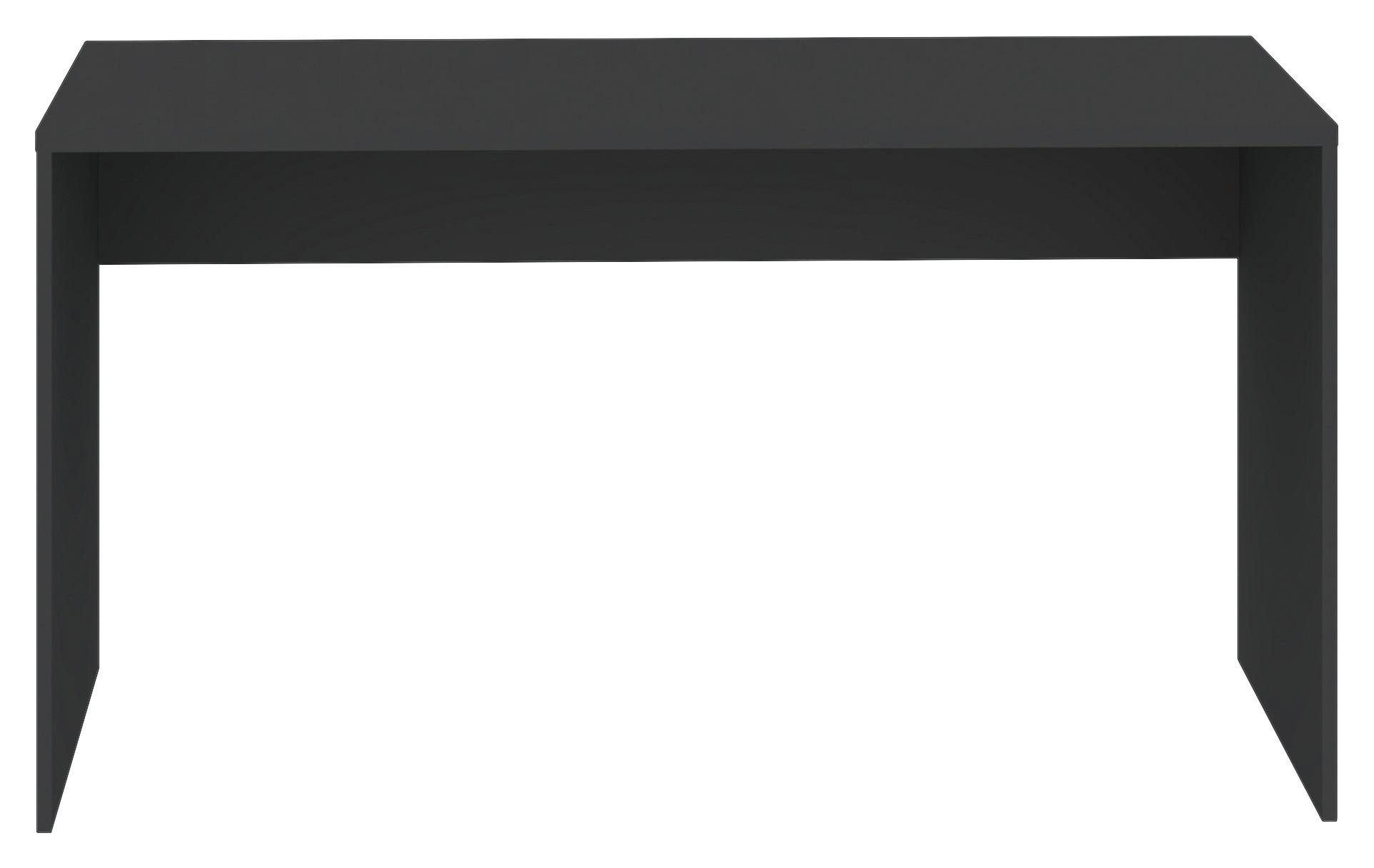 Schreibtisch Unit in Anthrazit - Anthrazit, KONVENTIONELL, Holzwerkstoff (135/73/54,5cm) - Based