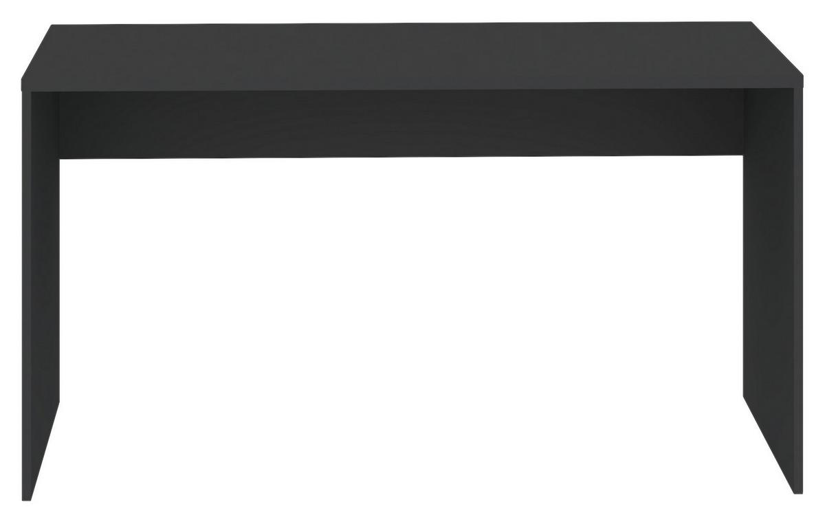 Schreibtisch Unit in Anthrazit - Anthrazit, Konventionell, Holzwerkstoff (135/73/54,5cm) - Based