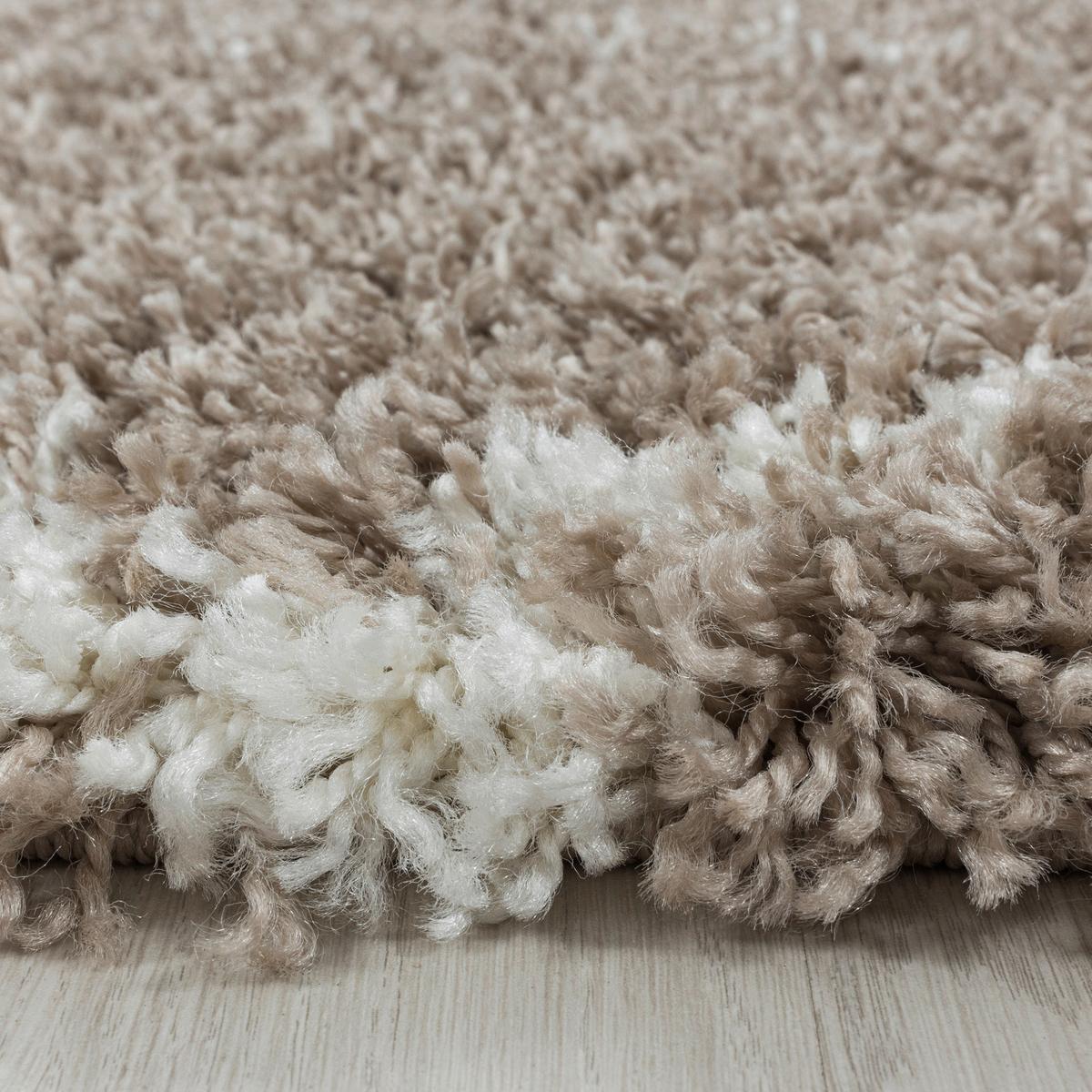 Hochflorteppich Alvor Beige Ø ca. 200cm - Beige, Basics, Textil (200cm) - Novel