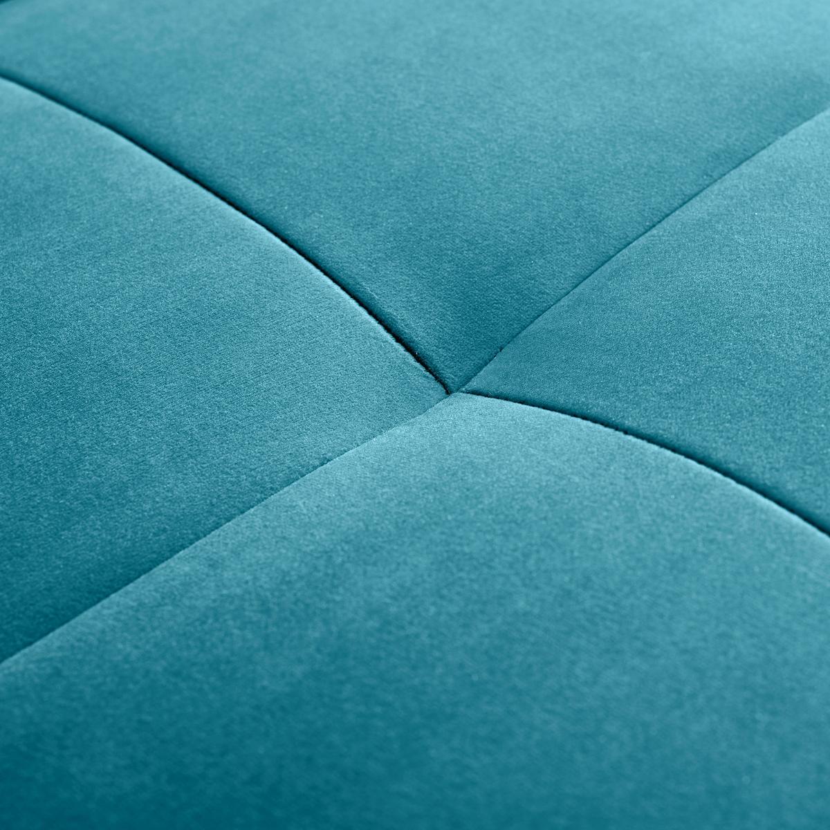 canapé d'angle Türkis Samt - Türkis, Modern, Textil/Metall (220/88/165cm) - Bessagi Home