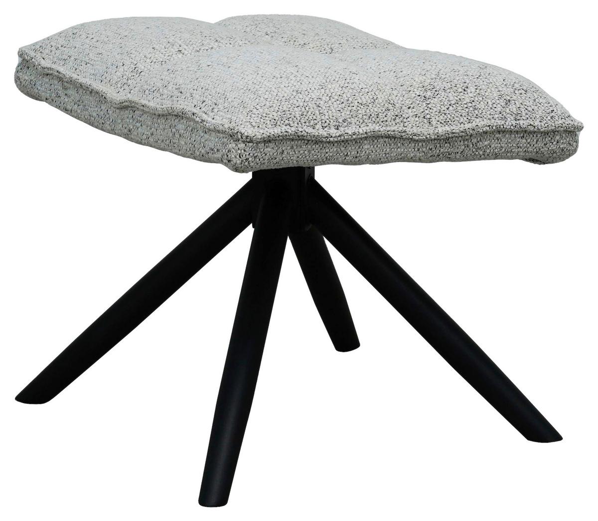 Taburet ISOLA - grej/negru, Modern, lemn/metal (50/42/43cm) - Mömax