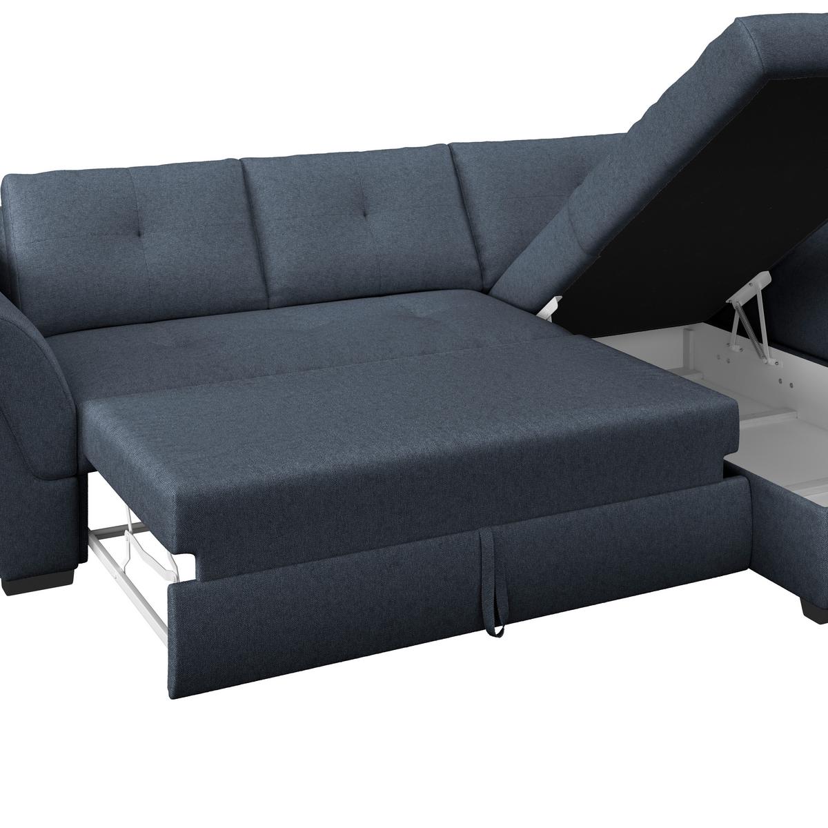 Coltar Berisso - albastru închis, Design, textil (278/187cm) - Mömax