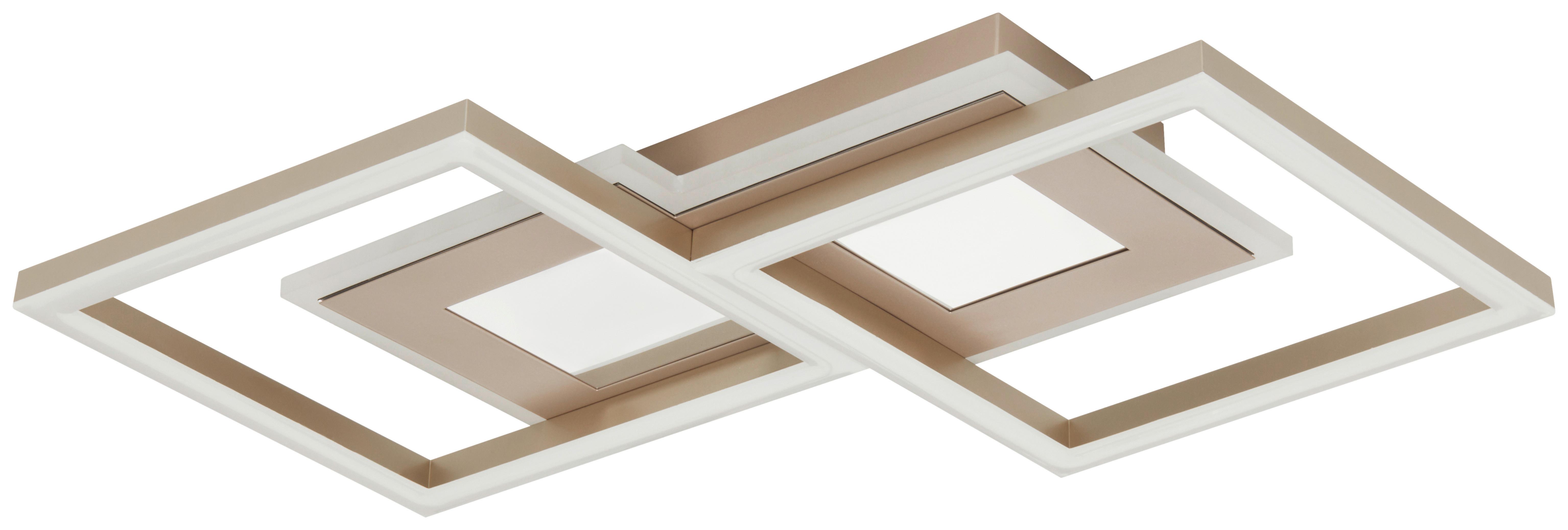 LED Mennyezeti Lámpa Tuni - akácia színű, Modern, műanyag/fém (58/34/5,5cm) - Mömax
