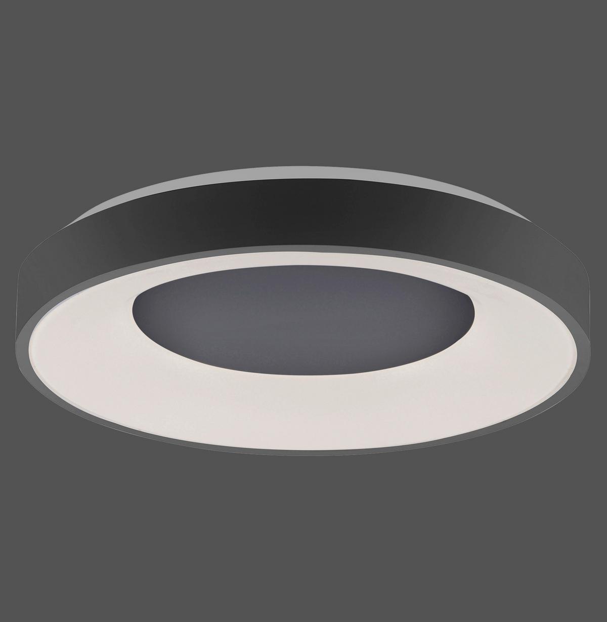 LED-Deckenleuchte Anika max. 30 Watt - Anthrazit, Basics, Kunststoff/Metall (48/7,8cm)