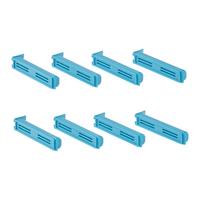 Verschlussclips Blau/grau/weiss, 20 Stück - Blau/Weiss, Konventionell, Kunststoff - Mömax