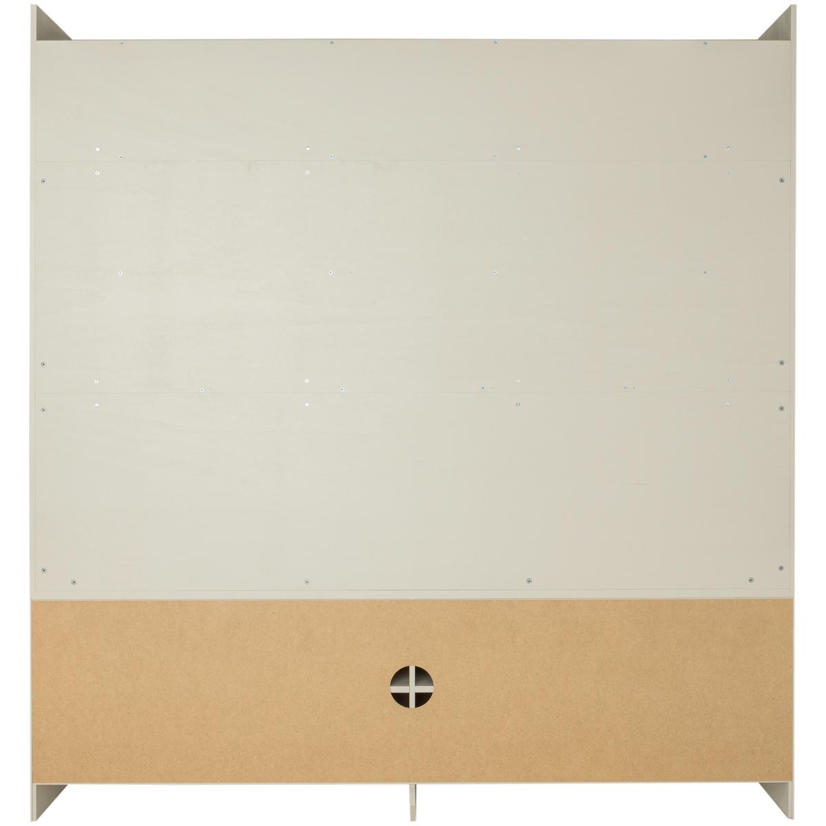 Regal Wallcover Grau - Grau, Design, Holz (210/229/31cm) - Livetastic
