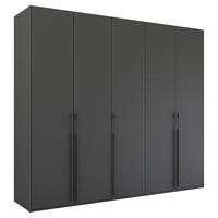 Omara S Klasičnimi Vrati Skat Pure, Barva Grafita - barve grafita, Trend, kovina/leseni material (251/223/60cm) - Novel