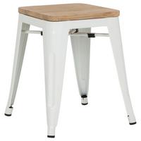 Tabure Vantaggio W, Bela, Brest - bela/rjava, Basics, kovina/les (39/46/39cm) - MID.YOU