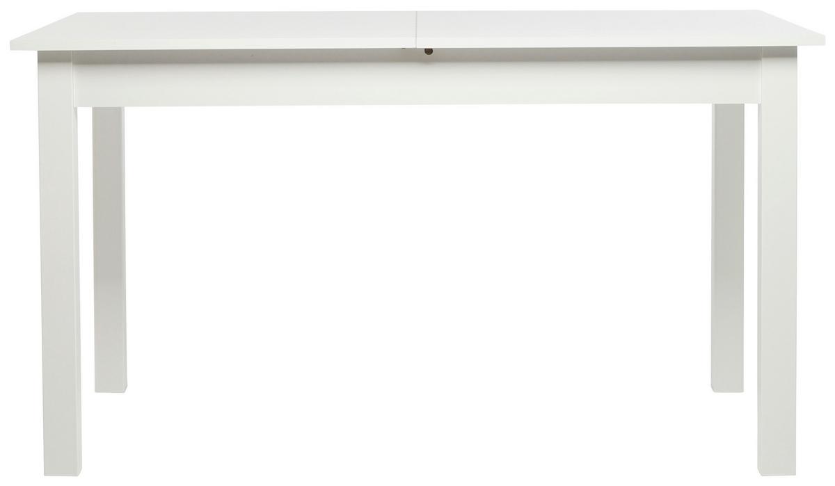 Raztegljiva Jedilna Miza Coburg, Bela, 140-180x80cm - bela, Design, leseni material (140-180/80/76,5cm) - MID.YOU