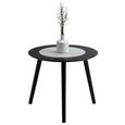 Beistelltisch Natur/Schwarz - Schwarz/Naturfarben, MODERN, Holz (48/42/48cm) - Modern Living Beistelltisch Natur/Schwarz - Schwarz/Naturfarben, MODERN, Holz (48/42/48cm) - Modern Living