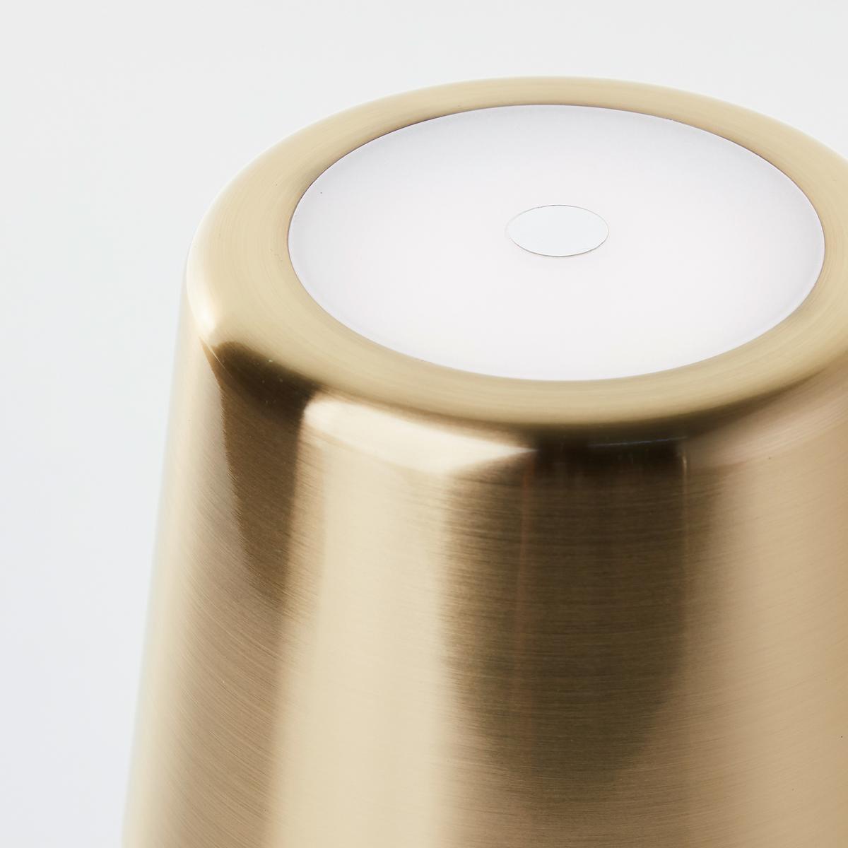 LAMPA STOŁOWA Z AKUMULATOREM G40939/18 XAANA - kolor mosiężny, Konventionell, metal (11/37cm) - Brilliant