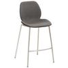Barhocker My Solo ca. 49x97 cm Anthrazit - Edelstahlfarben/Anthrazit, KONVENTIONELL, Textil/Metall (49/97/53cm) - Livetastic