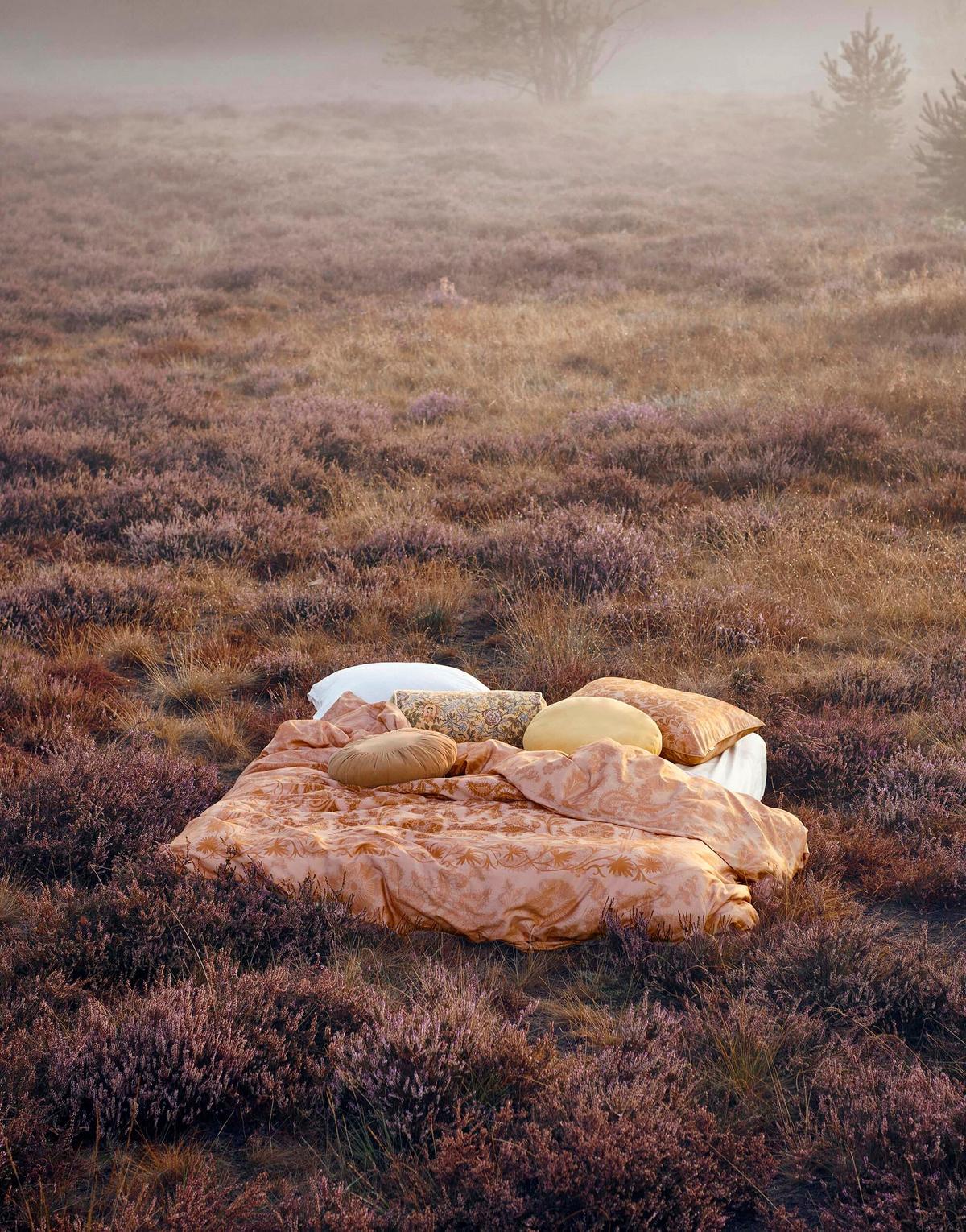 POŚCIEL MAERE - jaskrawy róż, Basics, tkanina (135/200cm) - Essenza