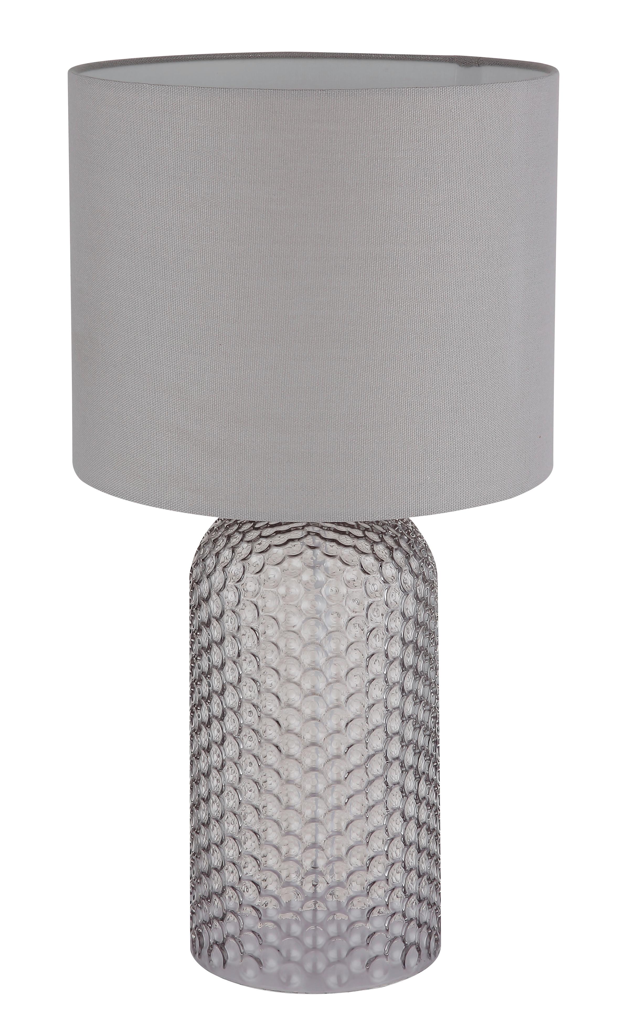 Asztali Lámpa 21735g Sofia - fehér/szürke, Basics, műanyag/üveg (26,5/50cm) - Globo