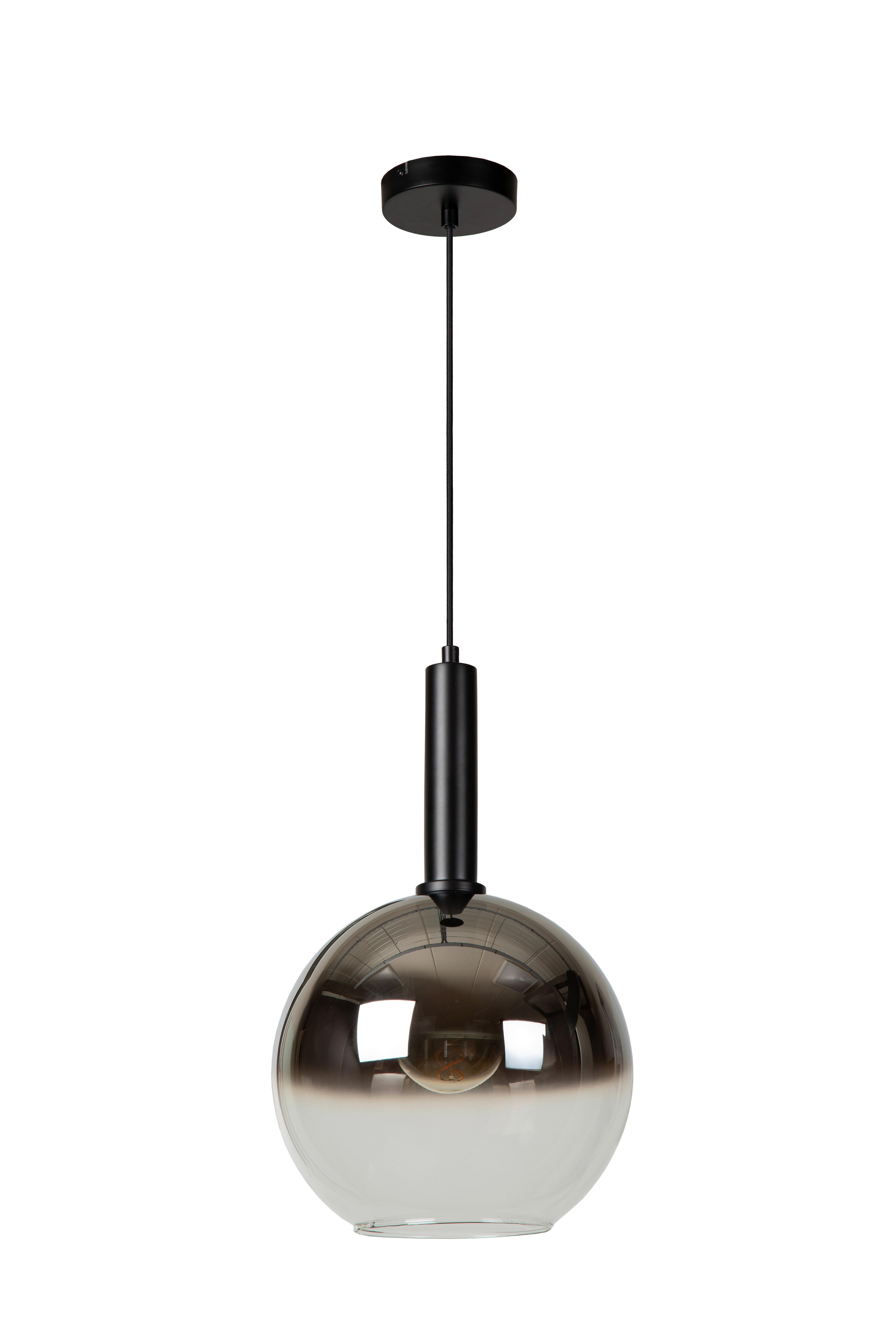 LAMPA WISZĄCA 45402/30/30 MARIUS - czarny, Design, szkło (30/30/150cm) - Lucide
