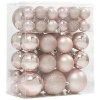 Karácsonyfagömbszett Gabriel - rózsaszín, Basics, műanyag - Modern Living