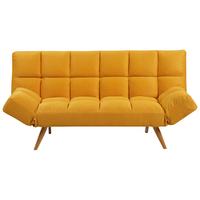 SOFA Z FUNKCJĄ SPANIA ASHTON - kolor naturalny/żółty, Design, metal/tkanina (182/87/82cm) - Livetastic