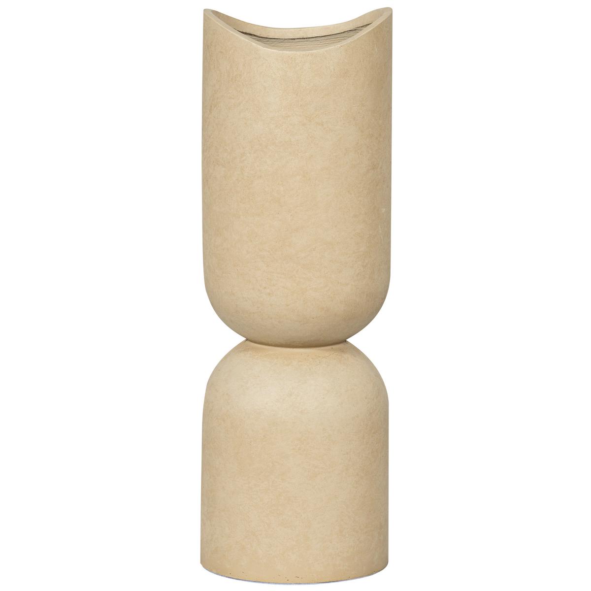 Bodenvase Mosi Beige - Beige, Basics, Stein (25/75/25cm) - Livetastic