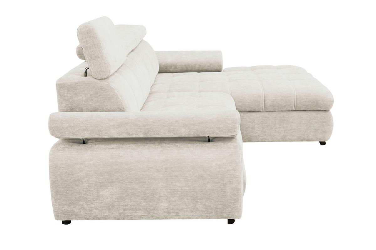 Kutna Garnitura Vegas - bež/crna, Design, drvo/tekstil (294/173cm) - Modern Living