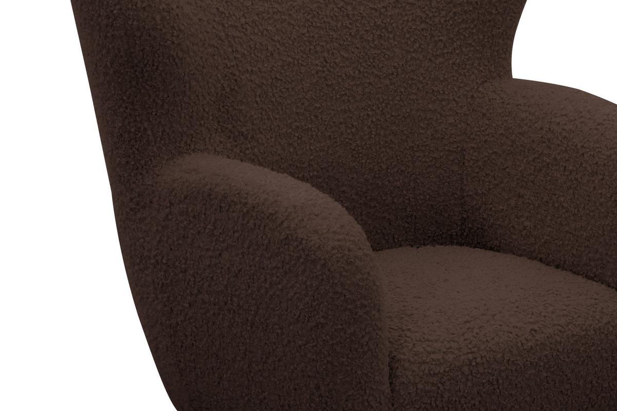 Fotelj Savoy, Rjava - rjava/barve kostanja, Design, kovina/tekstil (90/98/88cm) - Livetastic