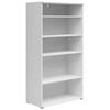 Etajeră MULTI - alb, Modern, material pe bază de lemn (80/147/40cm) - Modern Living