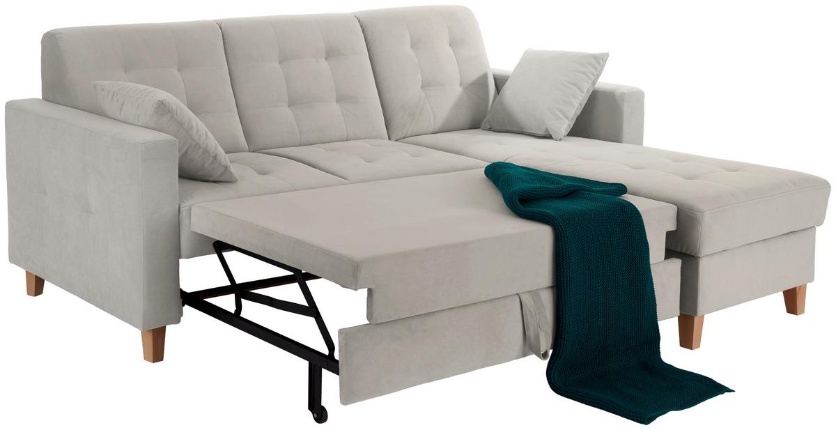 Colțar BERGEN - gri deschis, Design, textil (231/160cm) - Luca Bessoni