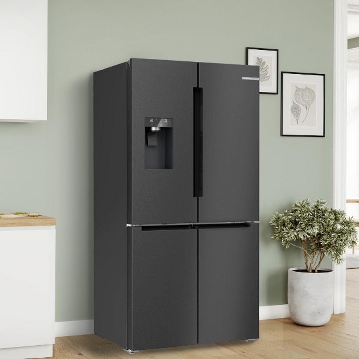 Kühl-Gefrier-Kombination KFI96AXEA - Schwarz, MODERN (90,5/183/73,1cm) - Bosch